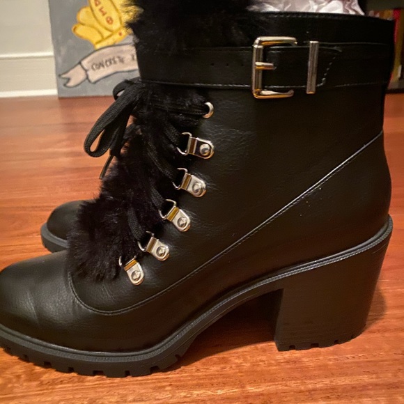Nine west iagree lace up booties Clearance